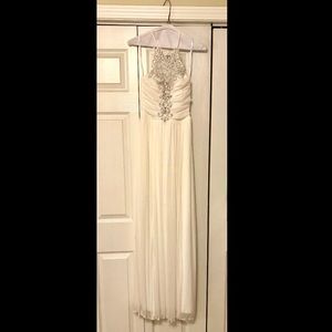 Long white formal dress